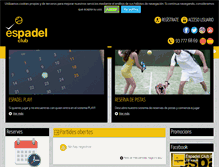 Tablet Screenshot of espadelclub.com